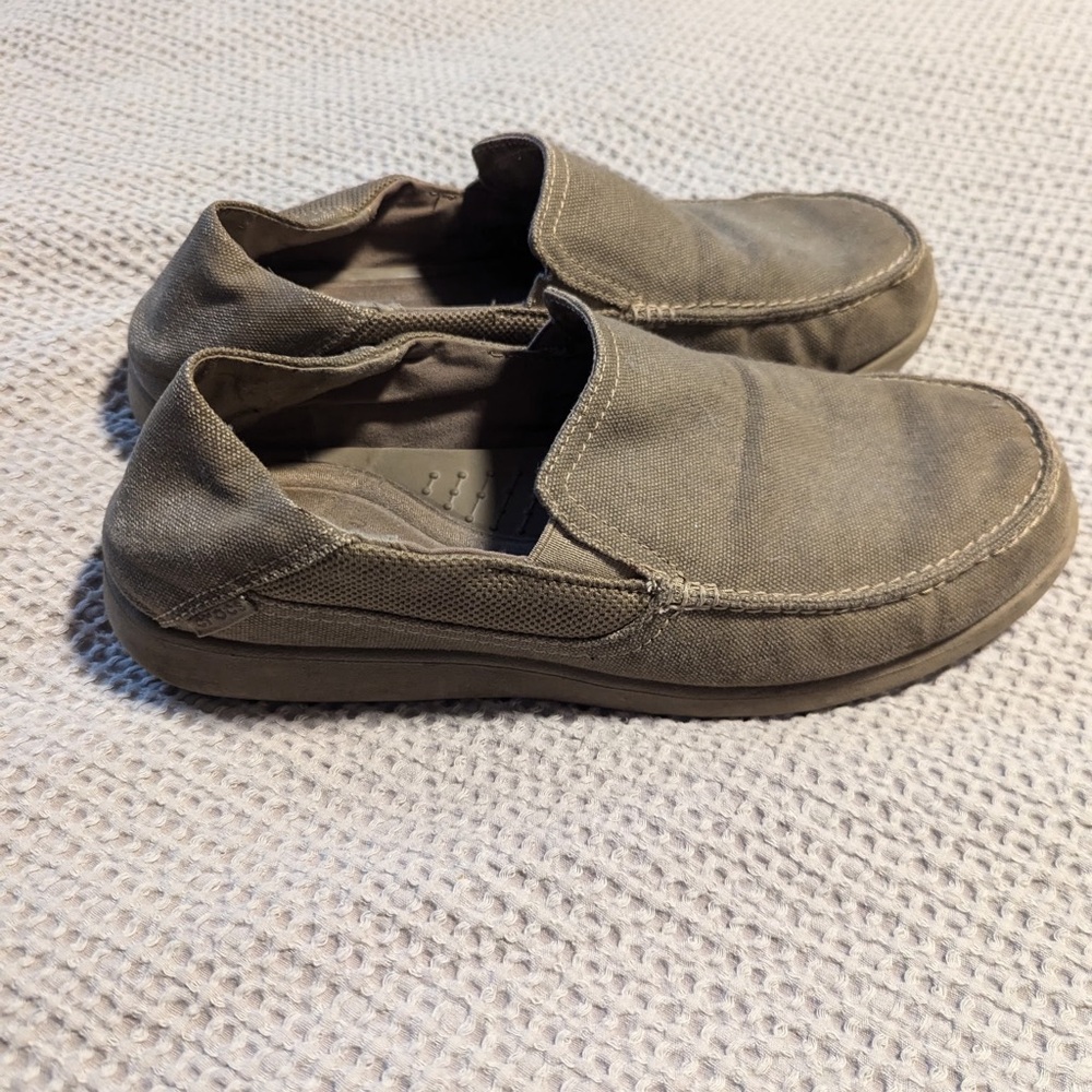 CROCS Men's Slip-On Loafers - Brown